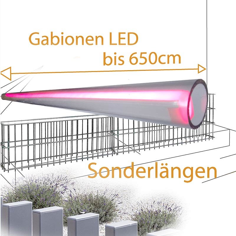 LED Leuchtmittel für Glasgabione bis 650cm